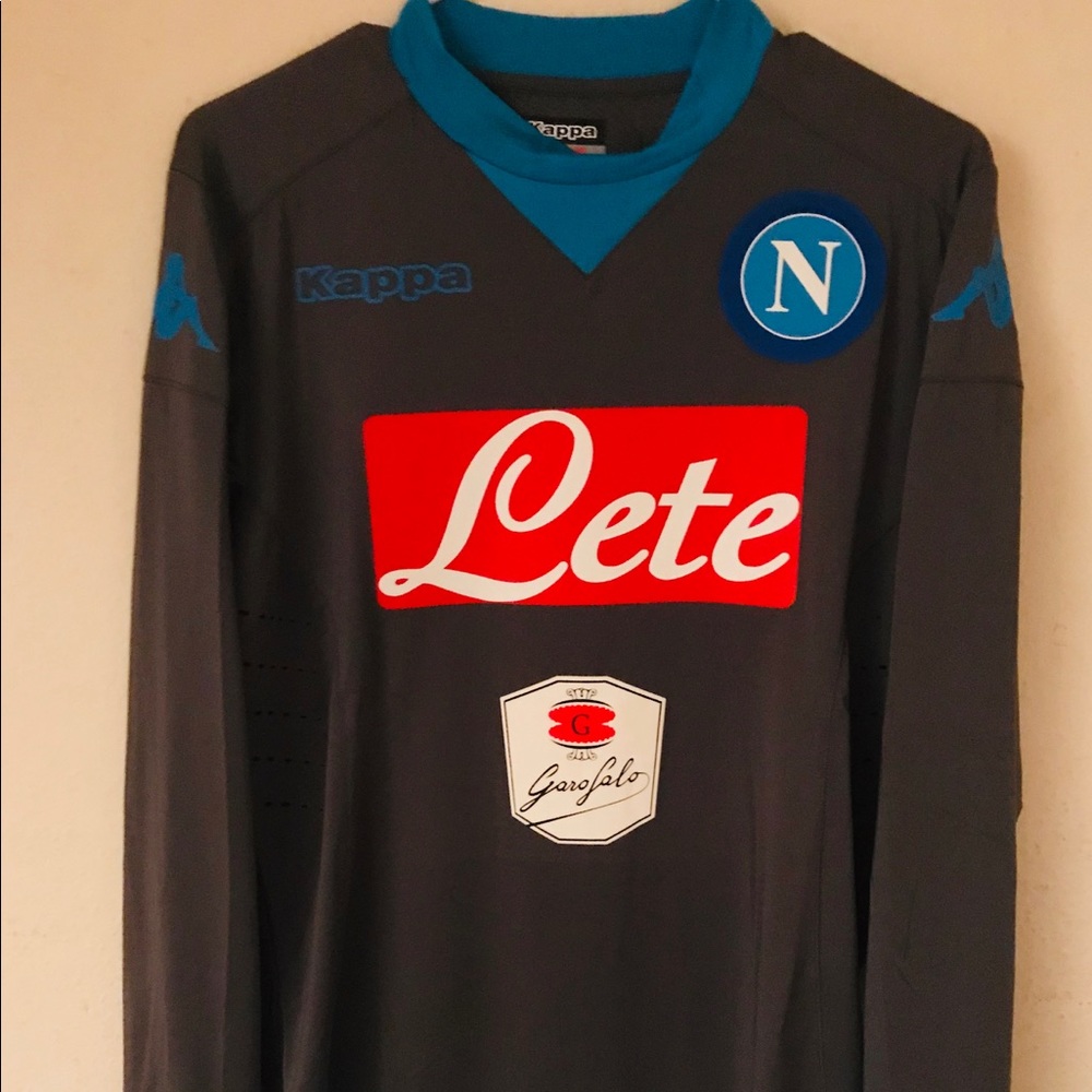 BNWT Authentic LS Kappa Napoli Away Kit - Picture 1 of 7